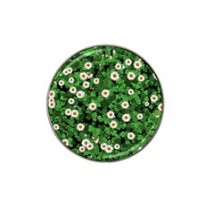 Daisies Clovers Lawn Digital Drawing Background Hat Clip Ball Marker