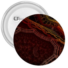 Fractal Pattern Geometric Pattern Disintegration 3  Buttons by Ravend