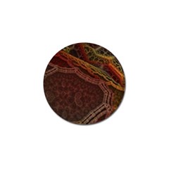 Fractal Pattern Geometric Pattern Disintegration Golf Ball Marker (4 Pack)