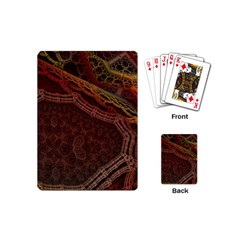 Fractal Pattern Geometric Pattern Disintegration Playing Cards Single Design (mini) by Ravend