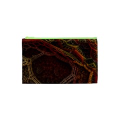 Fractal Pattern Geometric Pattern Disintegration Cosmetic Bag (xs)