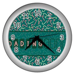 Advent Christmas Time Pre-christmas Time Wall Clock (silver)