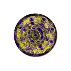 Fractal Glowing Kaleidoscope Magnet 3  (round) by Ravend