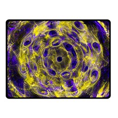 Fractal Glowing Kaleidoscope Fleece Blanket (small)