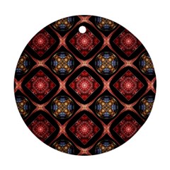 Background Pattern Geometric Wallpaper Seamless Ornament (round)