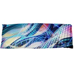 Background Neon Geometric Cubes Colorful Lights Body Pillow Case Dakimakura (two Sides)