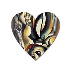 Model Of Picasso Heart Magnet by Sparkle