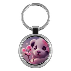 Panda Endangered Protected Bamboo National Treasure Key Chain (round) by Pakemis