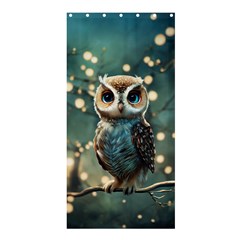 Owl Bird Bird Of Prey Ornithology Animal Shower Curtain 36  X 72  (stall)  by Pakemis