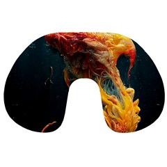 Flame Deep Sea Underwater Creature Wild Travel Neck Pillow by Pakemis