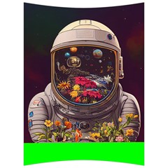 Astronaut Universe Planting Flowers Cosmos Jpg Back Support Cushion