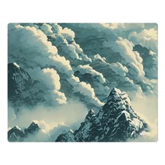 Mountains Alps Nature Clouds Sky Fresh Air Flano Blanket (large)