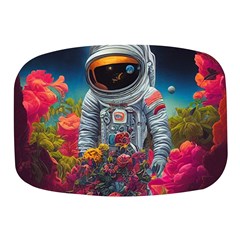 Astronaut Universe Planting Flowers Cosmos Galaxy Mini Square Pill Box by Pakemis