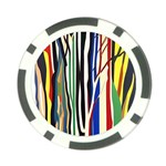 Abstract Trees Colorful Artwork Woods Poker Chip Card Guard (10 pack) Front