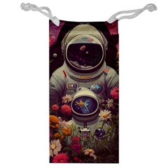 Astronaut Universe Planting Flowers Cosmos Art Jewelry Bag