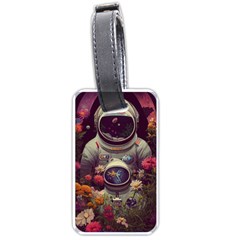 Astronaut Universe Planting Flowers Cosmos Art Luggage Tag (one side)