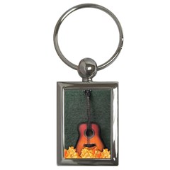 Guitar Ropes Music Instrument Sound Melody Key Chain (rectangle) by Pakemis