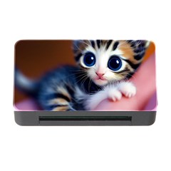 Cute Kitten Kitten Animal Wildlife 3d Memory Card Reader With Cf
