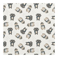 Cute Seamless Pattern With Koala Panda Bear Banner And Sign 3  X 3  by Pakemis