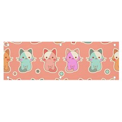 Cute Kawaii Kittens Seamless Pattern Banner And Sign 6  X 2  by Pakemis