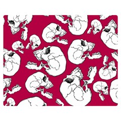 Terrible Frightening Seamless Pattern With Skull Double Sided Flano Blanket (medium) by Pakemis