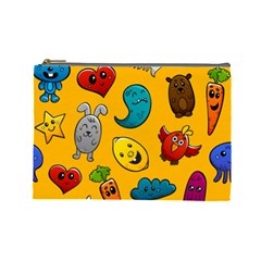 Graffiti Characters Seamless Ornament Cosmetic Bag (large) by Pakemis