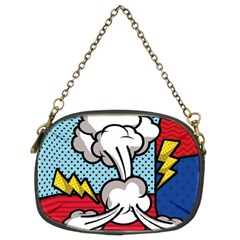 Rays Smoke Pop Art Style Vector Illustration Chain Purse (two Sides) by Pakemis