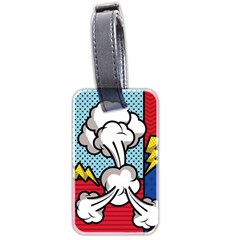 Rays Smoke Pop Art Style Vector Illustration Luggage Tag (two Sides) by Pakemis