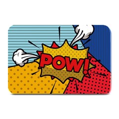 Pow Word Pop Art Style Expression Vector Plate Mats by Pakemis