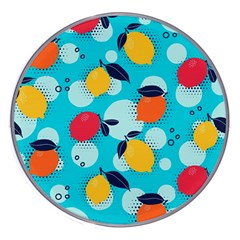 Pop Art Style Citrus Seamless Pattern Wireless Charger by Pakemis