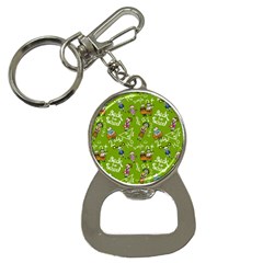 Seamless Pattern With Kids Bottle Opener Key Chain