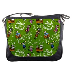 Seamless Pattern With Kids Messenger Bag by Pakemis