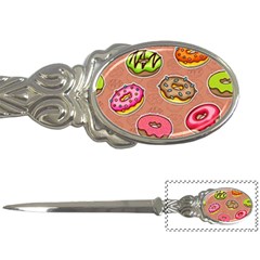 Doughnut Doodle Colorful Seamless Pattern Letter Opener by Pakemis