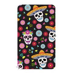 Day Dead Skull With Floral Ornament Flower Seamless Pattern Memory Card Reader (rectangular) by Pakemis