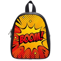 Explosion Boom Pop Art Style School Bag (small) by Pakemis