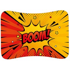 Explosion Boom Pop Art Style Velour Seat Head Rest Cushion