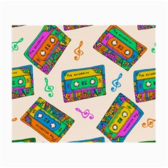 Seamless Pattern With Colorfu Cassettes Hippie Style Doodle Musical Texture Wrapping Fabric Vector Small Glasses Cloth by Pakemis