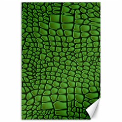 Seamless Pattern Crocodile Leather Canvas 24  X 36  by Pakemis