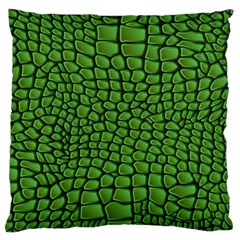 Seamless Pattern Crocodile Leather Large Cushion Case (two Sides) by Pakemis