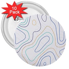 Abstract Colorful Topographic Map Design Vector 3  Buttons (10 Pack) 