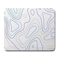 Abstract Colorful Topographic Map Design Vector Large Mousepad by Pakemis