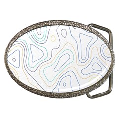 Abstract Colorful Topographic Map Design Vector Belt Buckles by Pakemis