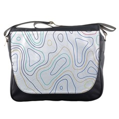 Abstract Colorful Topographic Map Design Vector Messenger Bag by Pakemis