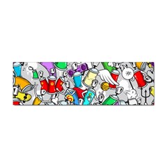 Graffit Characters Seamless Pattern Art Sticker (bumper) by Pakemis