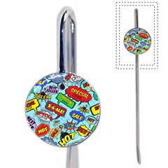 Comic Bubbles Seamless Pattern Book Mark by Pakemis