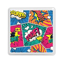 Comic Colorful Seamless Pattern Memory Card Reader (square) by Pakemis