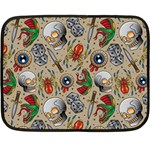 Tattoo Pattern Double Sided Fleece Blanket (Mini) 35 x27  Blanket Front