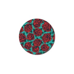 Vintage Floral Colorful Seamless Pattern Golf Ball Marker by Pakemis