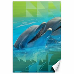 Beautiful Dolphins Canvas 20  X 30 