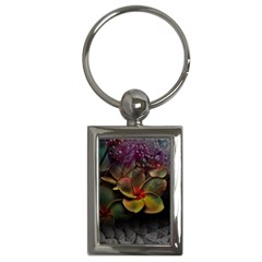 Beautiful Floral Key Chain (rectangle) by Sparkle